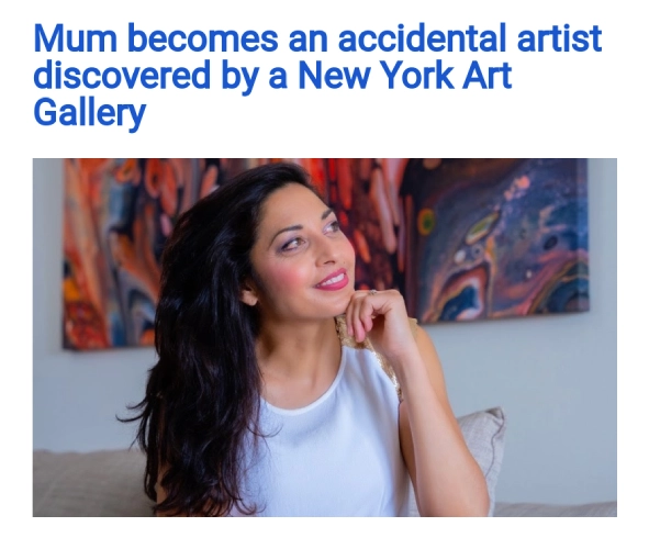 Mum becomes an accidental artist discovered by a New York Art Gallery